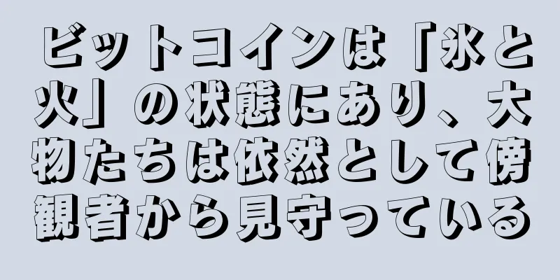 ビットコインは「氷と火」の状態にあり、大物たちは依然として傍観者から見守っている
