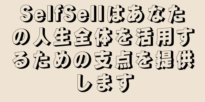SelfSellはあなたの人生全体を活用するための支点を提供します