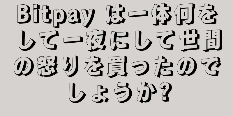 Bitpay は一体何をして一夜にして世間の怒りを買ったのでしょうか?