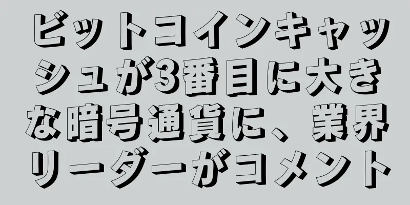 ビットコインキャッシュが3番目に大きな暗号通貨に、業界リーダーがコメント