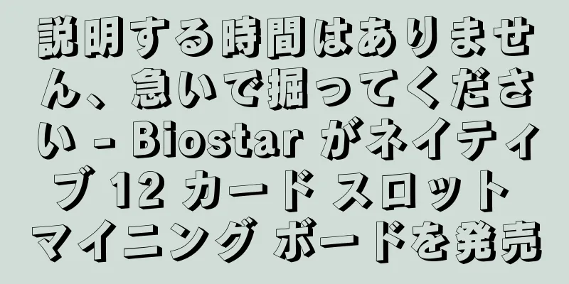 説明する時間はありません、急いで掘ってください - Biostar がネイティブ 12 カード スロット マイニング ボードを発売