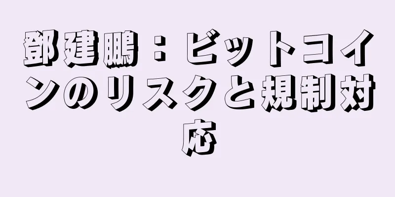 鄧建鵬：ビットコインのリスクと規制対応