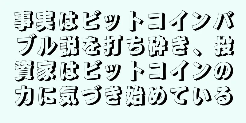 事実はビットコインバブル説を打ち砕き、投資家はビットコインの力に気づき始めている
