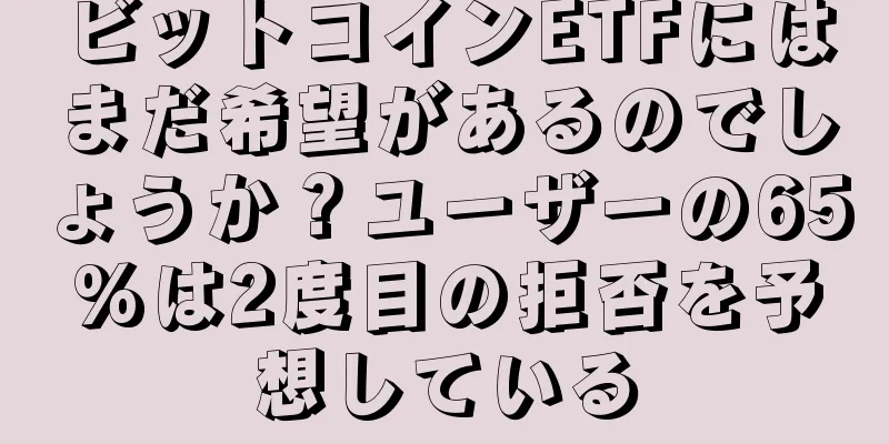 ビットコインETFにはまだ希望があるのでしょうか？ユーザーの65%は2度目の拒否を予想している