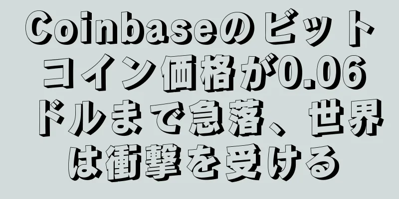 Coinbaseのビットコイン価格が0.06ドルまで急落、世界は衝撃を受ける