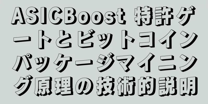 ASICBoost 特許ゲートとビットコインパッケージマイニング原理の技術的説明
