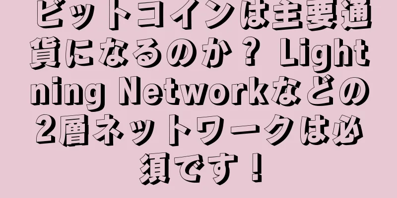 ビットコインは主要通貨になるのか？ Lightning Networkなどの2層ネットワークは必須です！