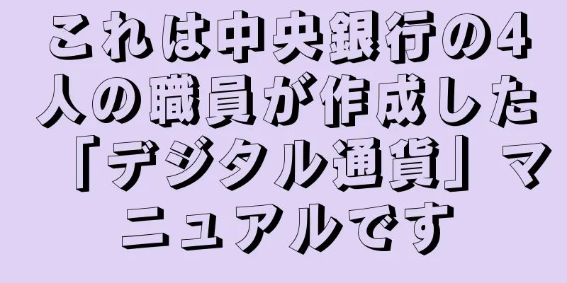 これは中央銀行の4人の職員が作成した「デジタル通貨」マニュアルです