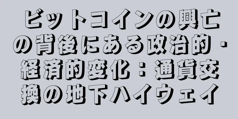 ビットコインの興亡の背後にある政治的・経済的変化：通貨交換の地下ハイウェイ