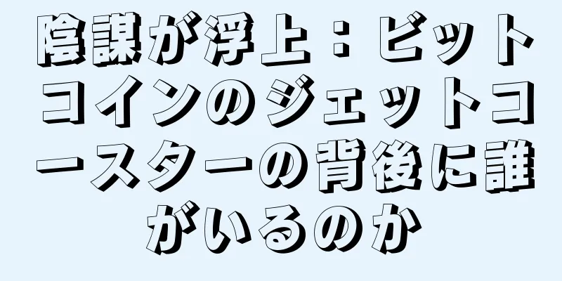 陰謀が浮上：ビットコインのジェットコースターの背後に誰がいるのか