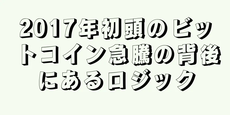 2017年初頭のビットコイン急騰の背後にあるロジック