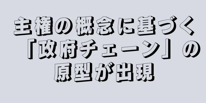 主権の概念に基づく「政府チェーン」の原型が出現