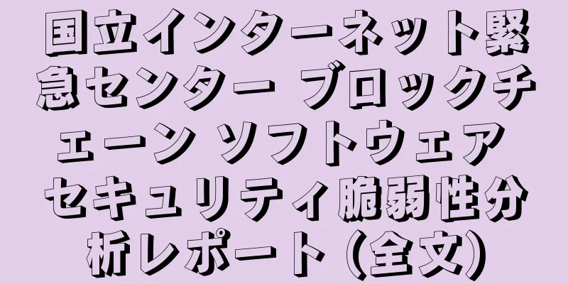 国立インターネット緊急センター ブロックチェーン ソフトウェア セキュリティ脆弱性分析レポート (全文)