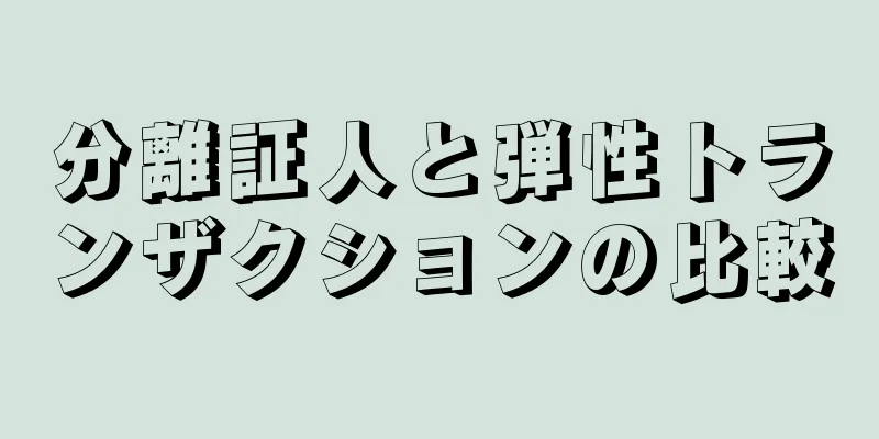 分離証人と弾性トランザクションの比較