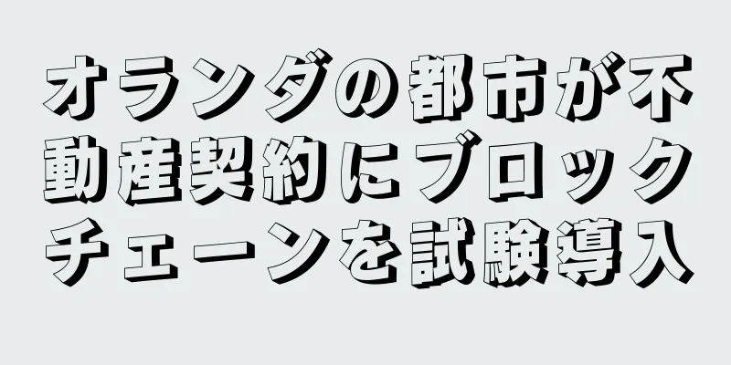 オランダの都市が不動産契約にブロックチェーンを試験導入