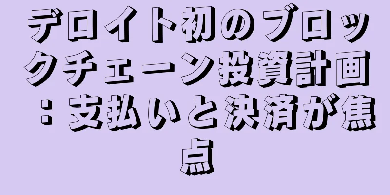 デロイト初のブロックチェーン投資計画：支払いと決済が焦点