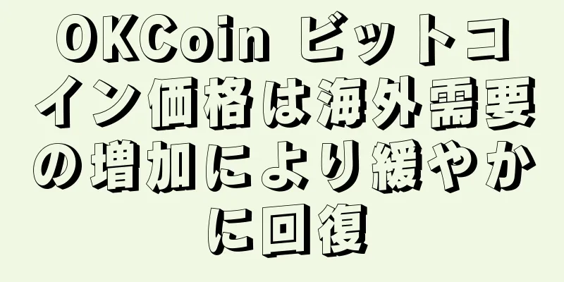 OKCoin ビットコイン価格は海外需要の増加により緩やかに回復