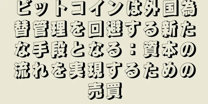 ビットコインは外国為替管理を回避する新たな手段となる：資本の流れを実現するための売買
