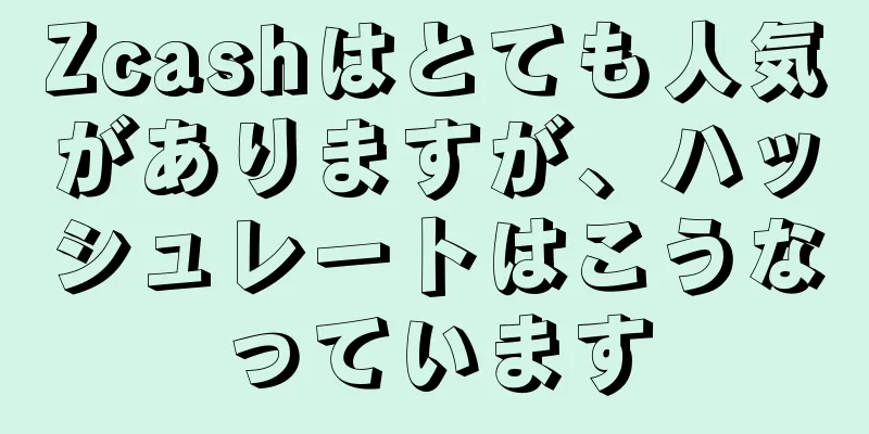 Zcashはとても人気がありますが、ハッシュレートはこうなっています