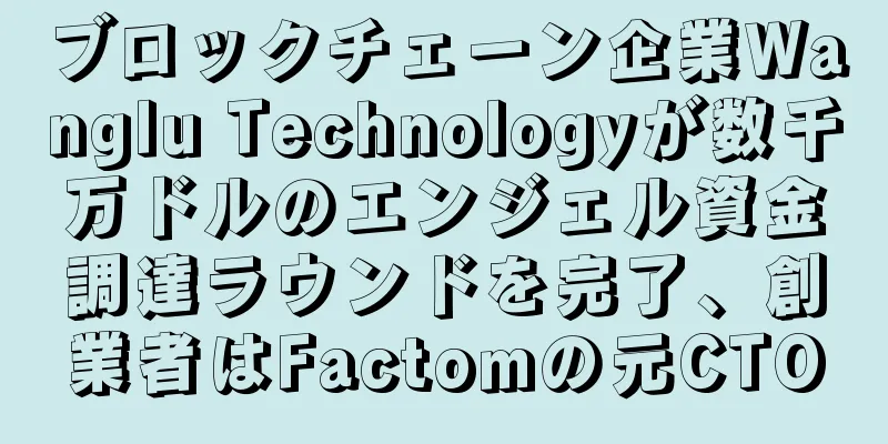 ブロックチェーン企業Wanglu Technologyが数千万ドルのエンジェル資金調達ラウンドを完了、創業者はFactomの元CTO