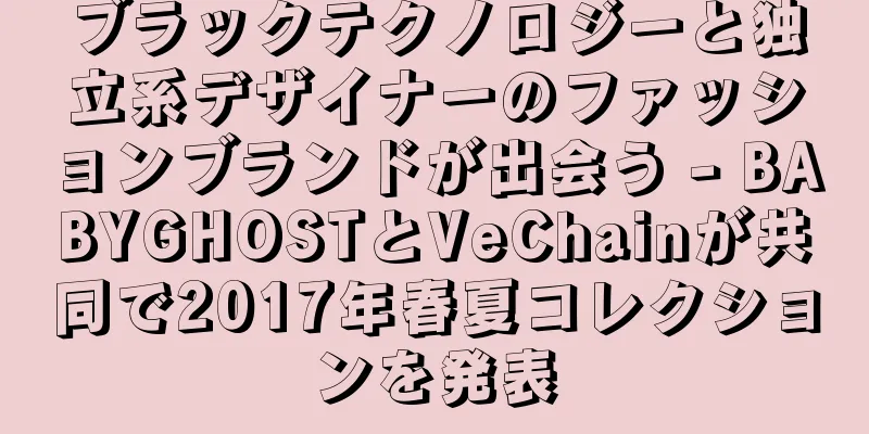 ブラックテクノロジーと独立系デザイナーのファッションブランドが出会う - BABYGHOSTとVeChainが共同で2017年春夏コレクションを発表
