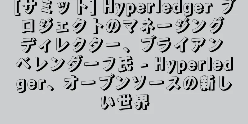 [サミット] Hyperledger プロジェクトのマネージング ディレクター、ブライアン ベレンダーフ氏 - Hyperledger、オープンソースの新しい世界