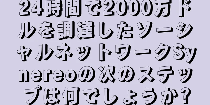 24時間で2000万ドルを調達したソーシャルネットワークSynereoの次のステップは何でしょうか?