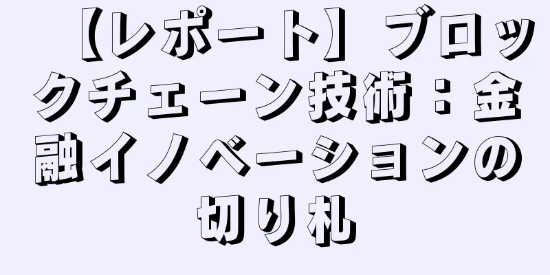 【レポート】ブロックチェーン技術：金融イノベーションの切り札