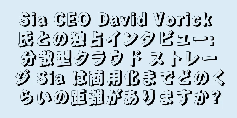 Sia CEO David Vorick 氏との独占インタビュー: 分散型クラウド ストレージ Sia は商用化までどのくらいの距離がありますか?
