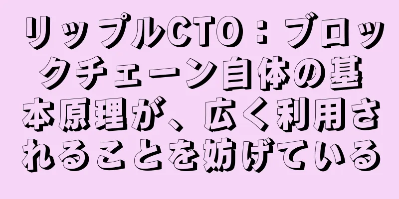 リップルCTO：ブロックチェーン自体の基本原理が、広く利用されることを妨げている