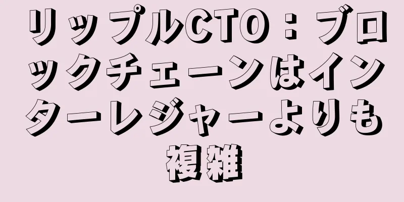 リップルCTO：ブロックチェーンはインターレジャーよりも複雑