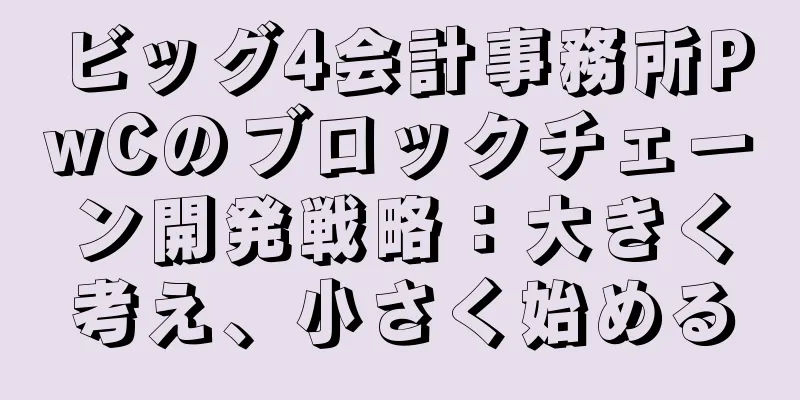 ビッグ4会計事務所PwCのブロックチェーン開発戦略：大きく考え、小さく始める