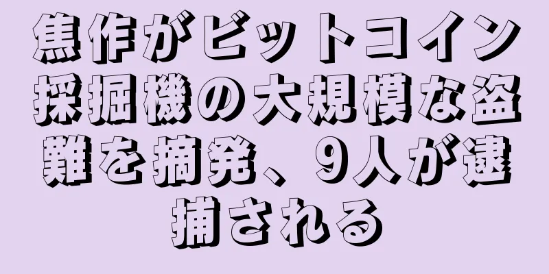 焦作がビットコイン採掘機の大規模な盗難を摘発、9人が逮捕される