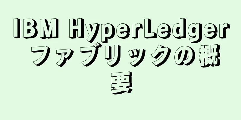 IBM HyperLedger ファブリックの概要