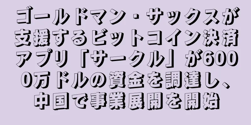 ゴールドマン・サックスが支援するビットコイン決済アプリ「サークル」が6000万ドルの資金を調達し、中国で事業展開を開始