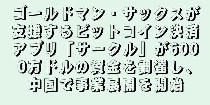 ゴールドマン・サックスが支援するビットコイン決済アプリ「サークル」が6000万ドルの資金を調達し、中国で事業展開を開始