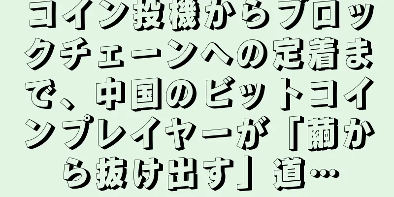 コイン投機からブロックチェーンへの定着まで、中国のビットコインプレイヤーが「繭から抜け出す」道…