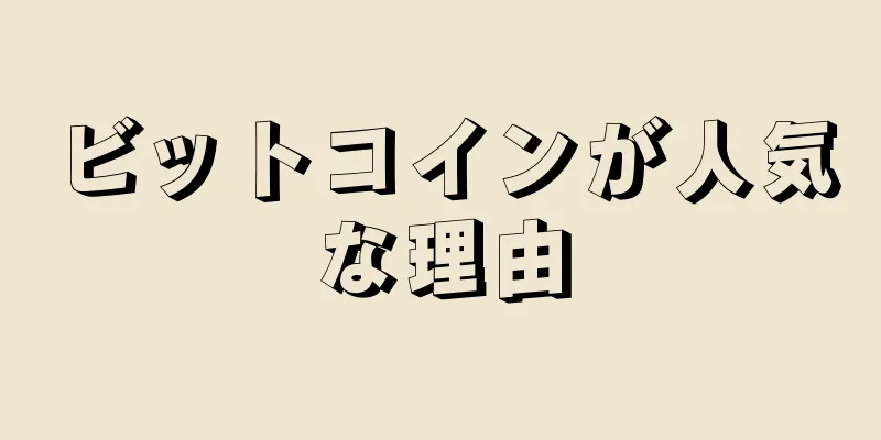 ビットコインが人気な理由