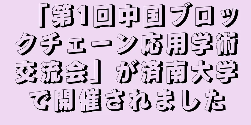 「第1回中国ブロックチェーン応用学術交流会」が済南大学で開催されました