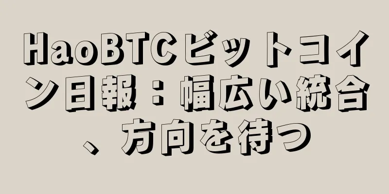 HaoBTCビットコイン日報：幅広い統合、方向を待つ