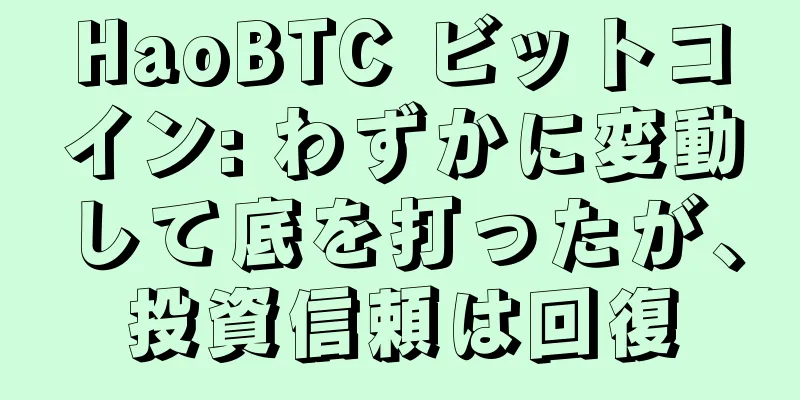 HaoBTC ビットコイン: わずかに変動して底を打ったが、投資信頼は回復