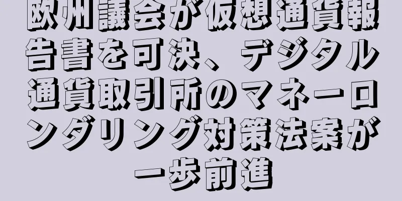 欧州議会が仮想通貨報告書を可決、デジタル通貨取引所のマネーロンダリング対策法案が一歩前進