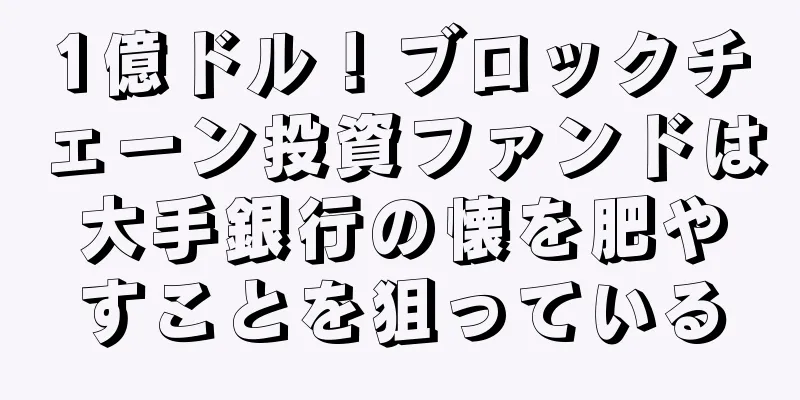 1億ドル！ブロックチェーン投資ファンドは大手銀行の懐を肥やすことを狙っている