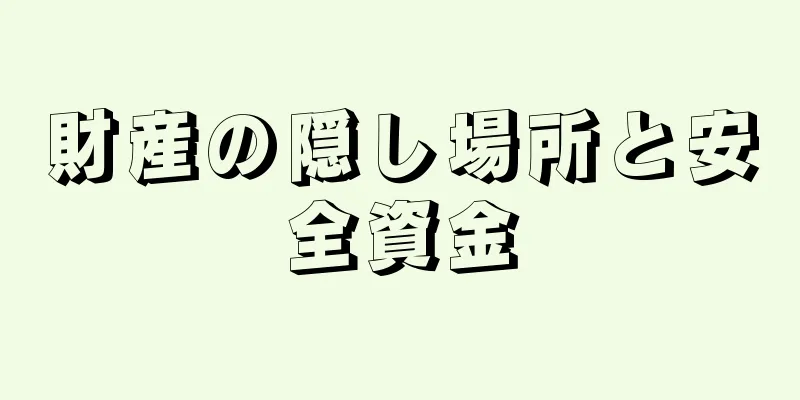 財産の隠し場所と安全資金