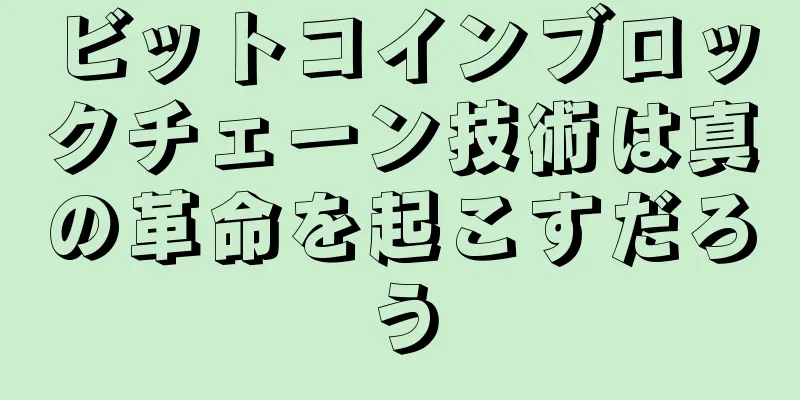 ビットコインブロックチェーン技術は真の革命を起こすだろう