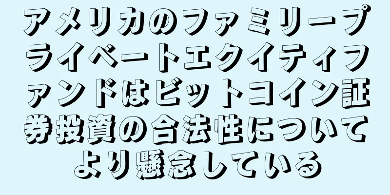 アメリカのファミリープライベートエクイティファンドはビットコイン証券投資の合法性についてより懸念している