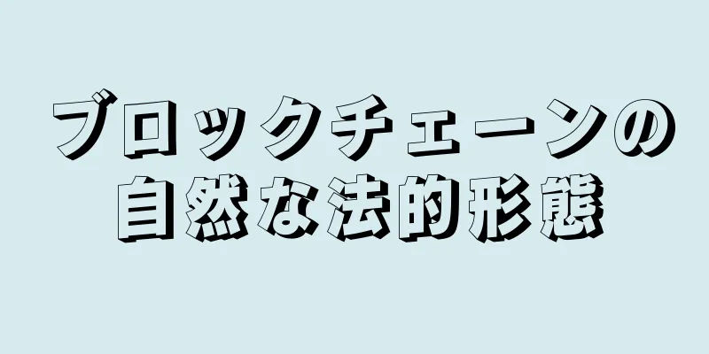 ブロックチェーンの自然な法的形態