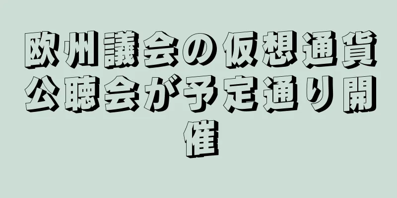 欧州議会の仮想通貨公聴会が予定通り開催
