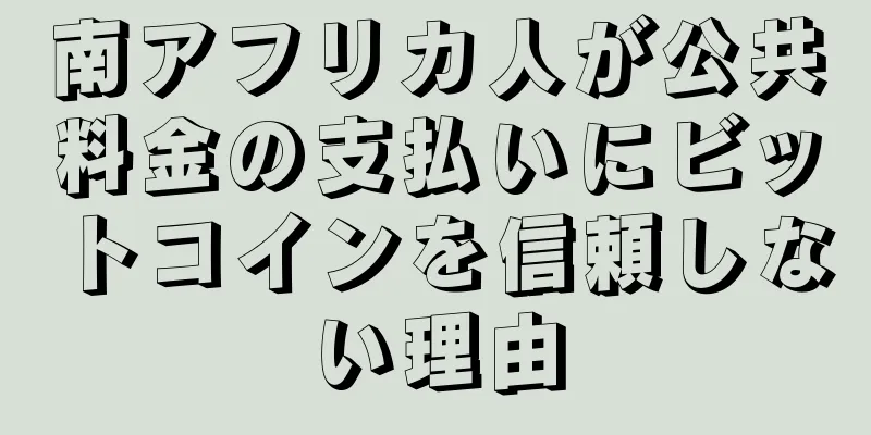 南アフリカ人が公共料金の支払いにビットコインを信頼しない理由