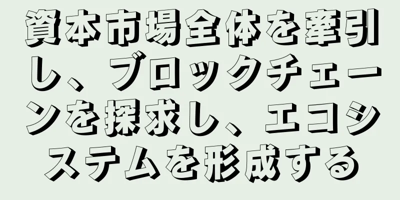 資本市場全体を牽引し、ブロックチェーンを探求し、エコシステムを形成する